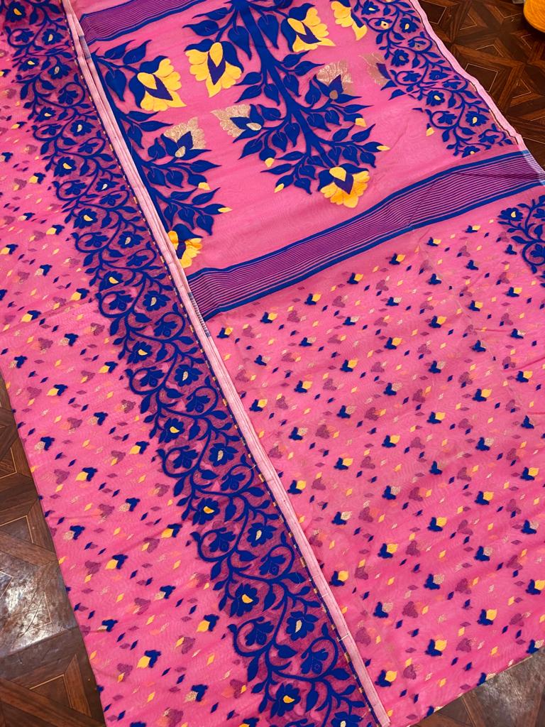 Resham dhakai jamdani sarees