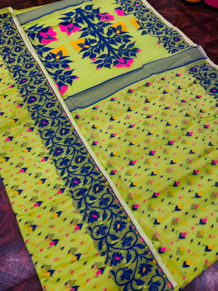 Resham dhakai jamdani sarees