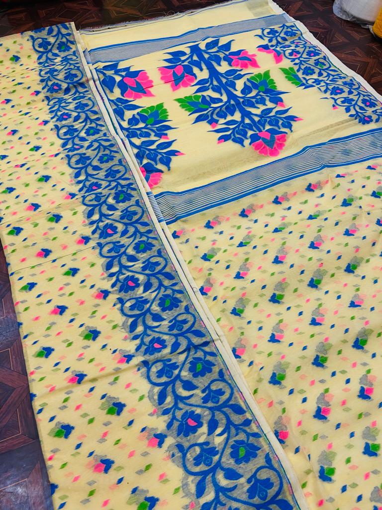 Resham dhakai jamdani sarees